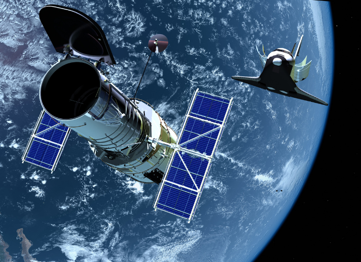 digital display ads - satellite in space