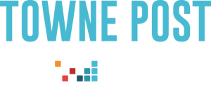 Towne Post Digital Logo white